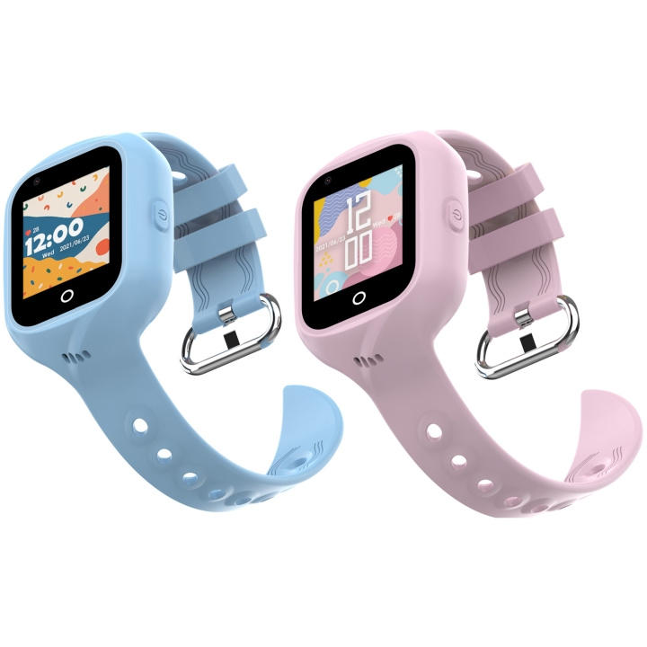 Celly Kidswatch 4G Smartwatch för barn Blå + Rosa rem i gruppen SPORT, FRITID & HOBBY / Smartwatch & Aktivitetsarmband / Smartwatches för barn hos TP E-commerce Nordic AB (C33785)