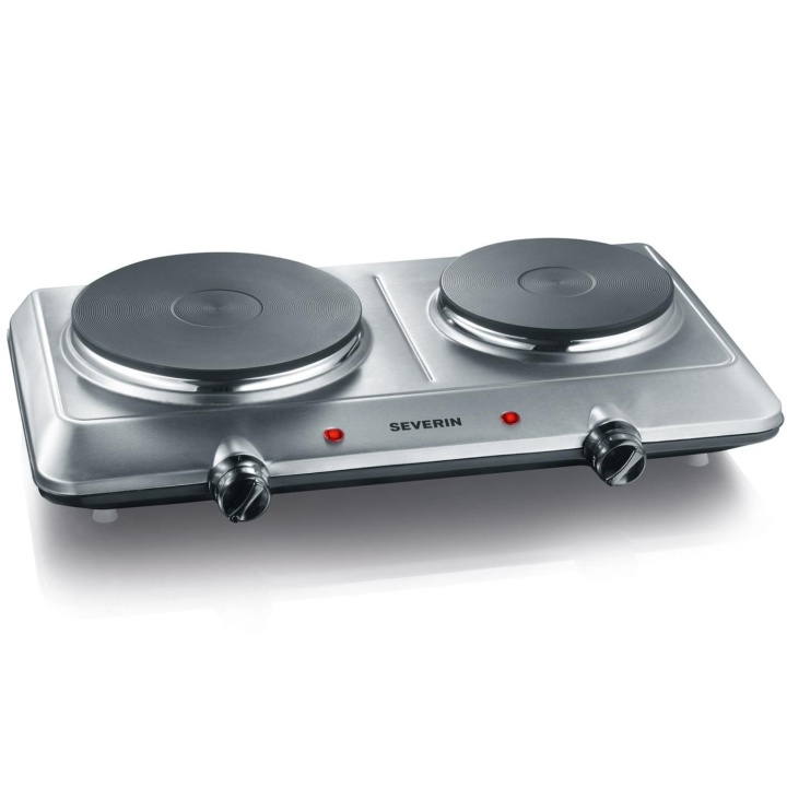 Severin Kokplatta Dubbel Rostfri 2500W DK1014 i gruppen HEM, HUSHÅLL & TRÄDGÅRD / Hushållsmaskiner / Bänkspisar & Kokplattor hos TP E-commerce Nordic AB (C33824)