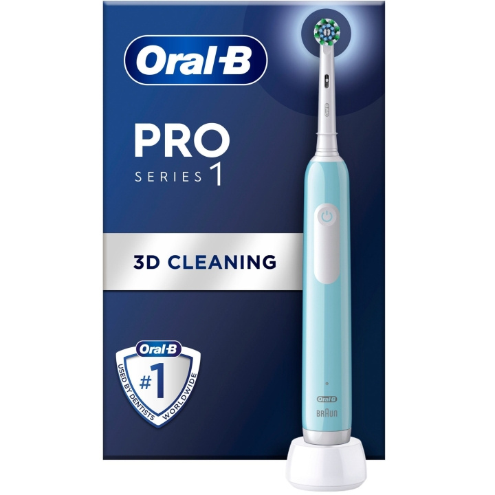 Oral B Eltandborste Pro1 Turquoise + Extra Refill i gruppen SKÖNHET & HÄLSA / Munvård / Eltandborstar hos TP E-commerce Nordic AB (C33846)