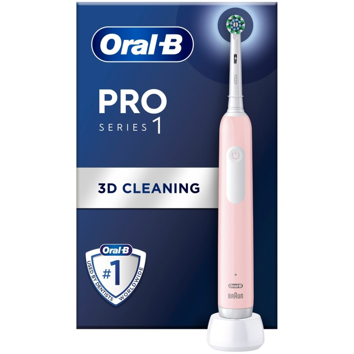 Oral B Eltandborste Pro1 Pink + Extra Refill i gruppen SKÖNHET & HÄLSA / Munvård / Eltandborstar hos TP E-commerce Nordic AB (C33858)