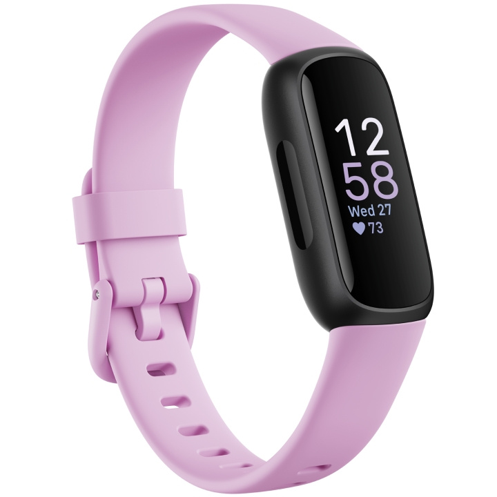 Fitbit Inspire 3, Black/Lilac Bliss i gruppen SPORT, FRITID & HOBBY / Smartwatch & Aktivitetsarmband / Aktivitetsarmband hos TP E-commerce Nordic AB (C33909)