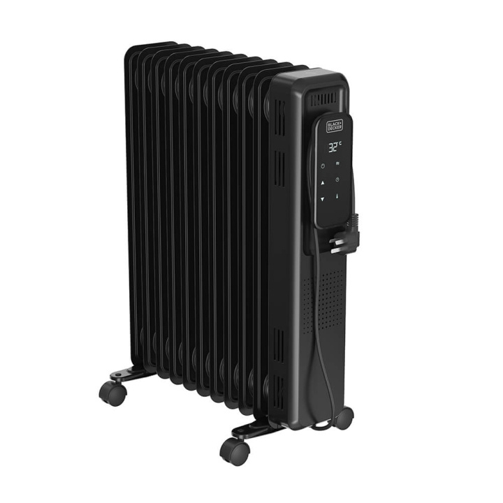 BLACK+DECKER Oljeelement Digital 2500W Svart i gruppen HEM, HUSHÅLL & TRÄDGÅRD / Fläktar & Klimatprodukter / Element hos TP E-commerce Nordic AB (C34651)
