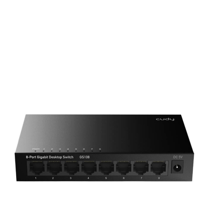 CUDY Switch GS108 8-port Gigabit i gruppen DATORER & KRINGUTRUSTNING / Nätverk / Switchar hos TP E-commerce Nordic AB (C34681)