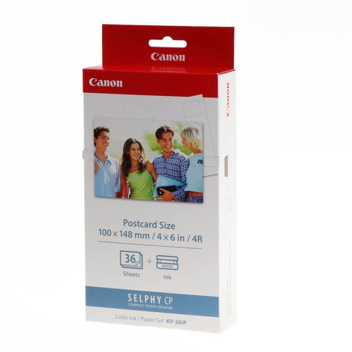 Canon Papper 7737A001 KP-36IP 10x15 + Bläck i gruppen HEM, HUSHÅLL & TRÄDGÅRD / Kontorsmaterial / Papper & Block hos TP E-commerce Nordic AB (C34807)