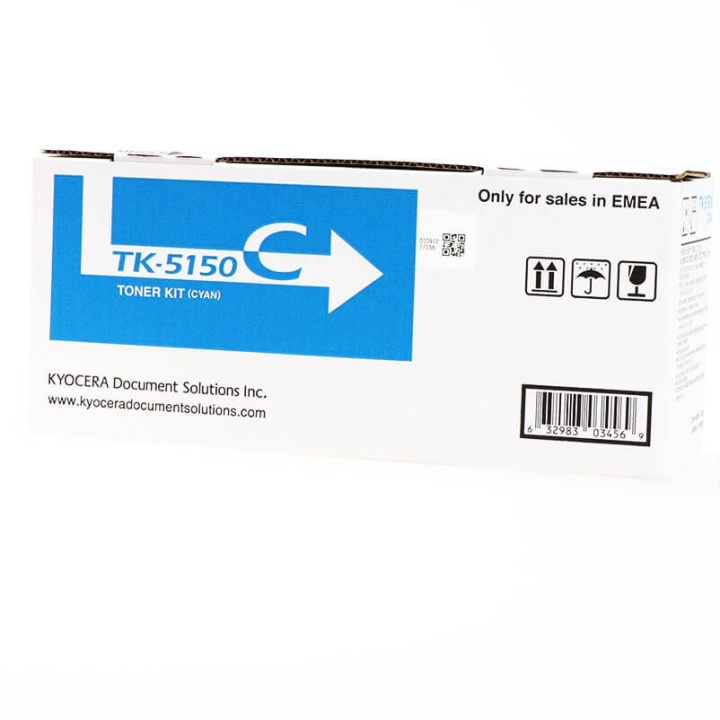 Kyocera Toner 1T02NSCNL0 TK-5150 Cyan i gruppen DATORER & KRINGUTRUSTNING / Skrivare & Tillbehör / Bläck & Toner / Toner / Kyocera hos TP E-commerce Nordic AB (C34866)