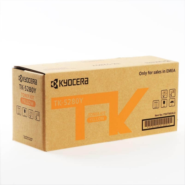 Kyocera Toner 1T02TWANL0 TK-5280 Gul i gruppen DATORER & KRINGUTRUSTNING / Skrivare & Tillbehör / Bläck & Toner / Toner / Kyocera hos TP E-commerce Nordic AB (C34900)