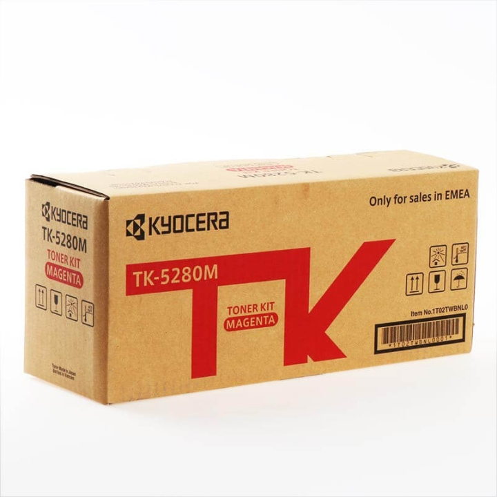 Kyocera Toner 1T02TWBNL0 TK-5280 Magenta i gruppen DATORER & KRINGUTRUSTNING / Skrivare & Tillbehör / Bläck & Toner / Toner / Kyocera hos TP E-commerce Nordic AB (C34901)