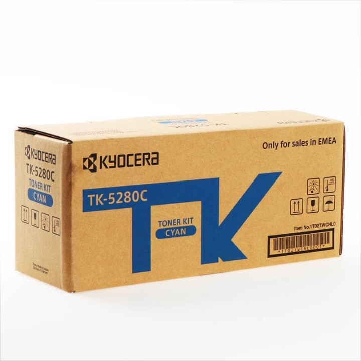 Kyocera Toner 1T02TWCNL0 TK-5280 Cyan i gruppen DATORER & KRINGUTRUSTNING / Skrivare & Tillbehör / Bläck & Toner / Toner / Kyocera hos TP E-commerce Nordic AB (C34902)