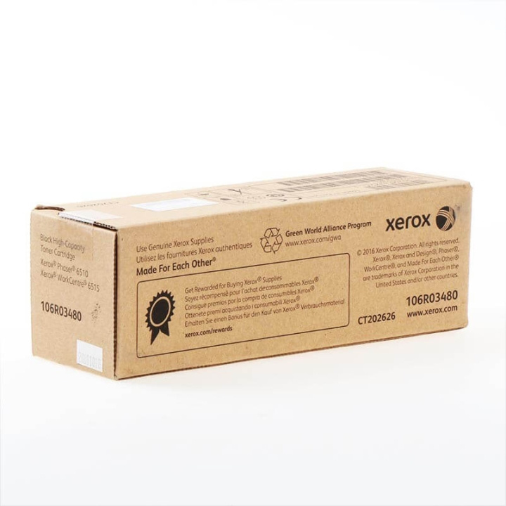 Xerox Toner 106R03480 Svart Hög Kapacitet i gruppen DATORER & KRINGUTRUSTNING / Skrivare & Tillbehör / Bläck & Toner / Toner / Xerox hos TP E-commerce Nordic AB (C35128)