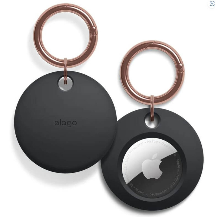Elago Basic Key Chain for AirTag Black i gruppen SMARTPHONE & SURFPLATTOR / Övriga tillbehör / Övrigt hos TP E-commerce Nordic AB (C35345)