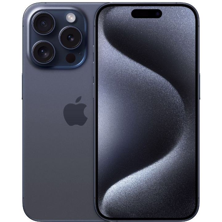 Apple iPhone 15 Pro 128GB Blue Titanium i gruppen SMARTPHONE & SURFPLATTOR / Mobiltelefoner & smartphones hos TP E-commerce Nordic AB (C35414)