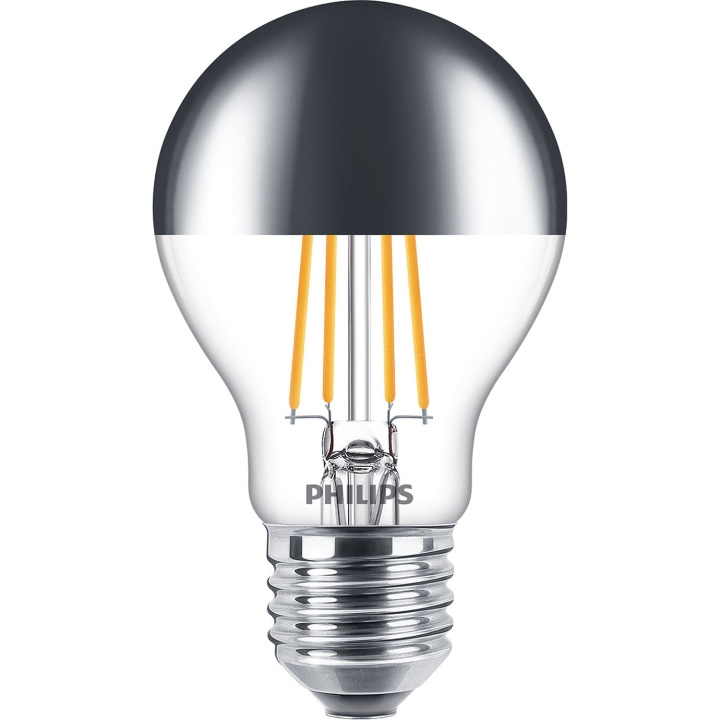 Philips LED E27 Normal Filament Toppförspeglad Dimbar 50W 650lm i gruppen HEMELEKTRONIK / Belysning / LED-lampor hos TP E-commerce Nordic AB (C35435)