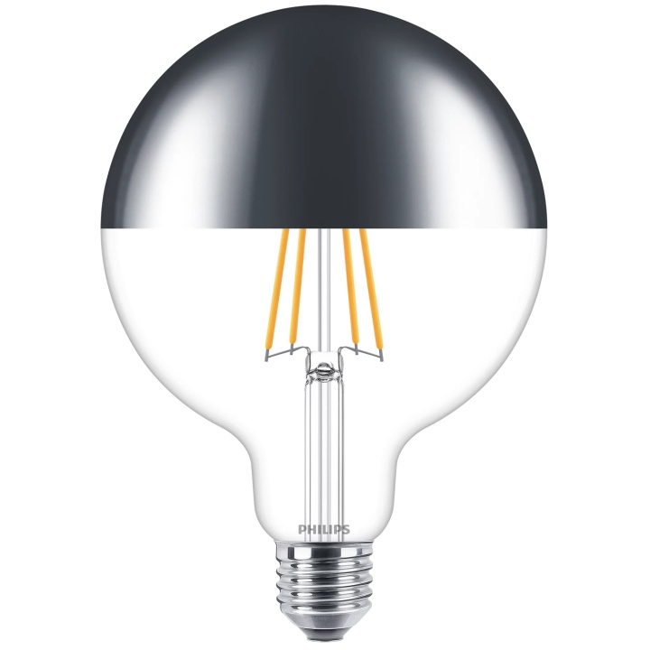 Philips LED E27 G120 Filament Toppförspeglad Dimbar 50W 650lm i gruppen HEMELEKTRONIK / Belysning / LED-lampor hos TP E-commerce Nordic AB (C35436)