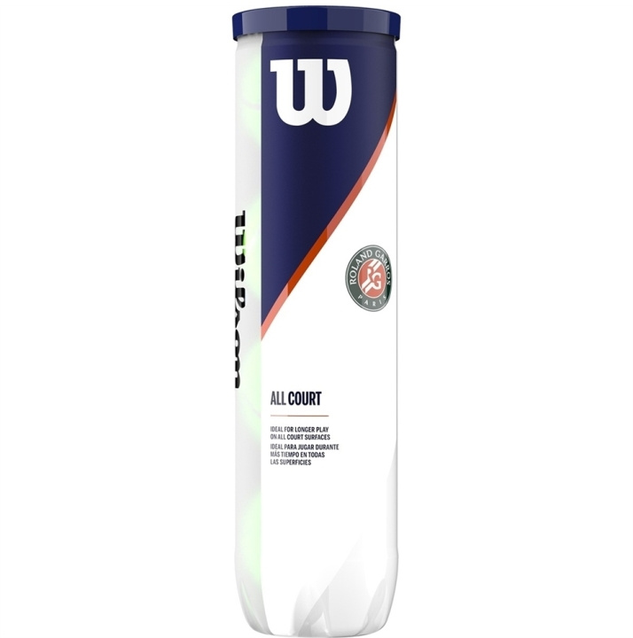 Wilson Roland Garros All Court tennisboll i gruppen SPORT, FRITID & HOBBY / Sportutrustning / Padeltillbehör hos TP E-commerce Nordic AB (C36586)