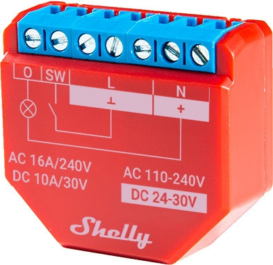 Shelly Plus 1PM Reläbrytare för Wi-Fi-nätverk i gruppen HEM, HUSHÅLL & TRÄDGÅRD / Smarta hem / Smarta hem-system hos TP E-commerce Nordic AB (C36618)