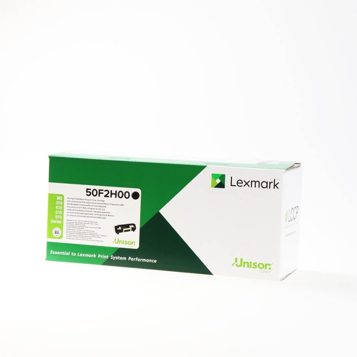 Lexmark Toner 50F2H00 Svart High Yield, Return i gruppen DATORER & KRINGUTRUSTNING / Skrivare & Tillbehör / Bläck & Toner / Toner / Lexmark hos TP E-commerce Nordic AB (C36658)