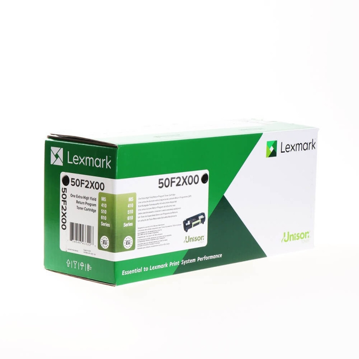 Lexmark Toner 50F2X00 Svart Extra High Yield, Return i gruppen DATORER & KRINGUTRUSTNING / Skrivare & Tillbehör / Bläck & Toner / Toner / Lexmark hos TP E-commerce Nordic AB (C36662)