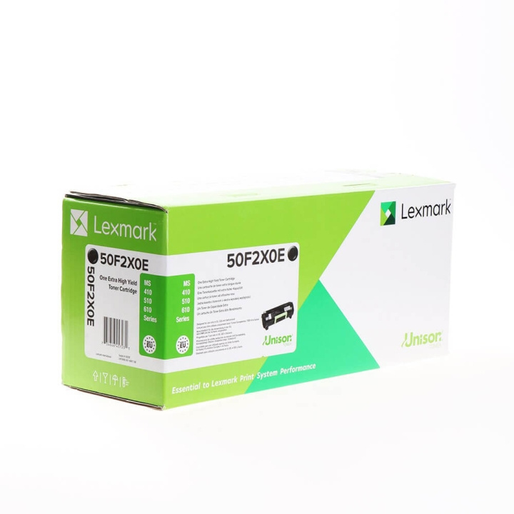 Lexmark Toner 50F2X0E Svart Extra High Yield, Corporate Return i gruppen DATORER & KRINGUTRUSTNING / Skrivare & Tillbehör / Bläck & Toner / Toner / Lexmark hos TP E-commerce Nordic AB (C36663)