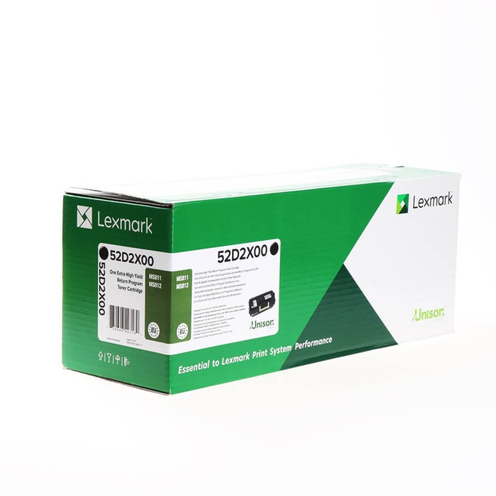 Lexmark Toner 52D2X00 Svart Extra High Yield, Return i gruppen DATORER & KRINGUTRUSTNING / Skrivare & Tillbehör / Bläck & Toner / Toner / Lexmark hos TP E-commerce Nordic AB (C36671)