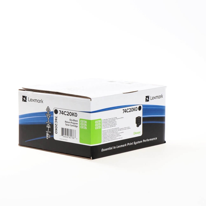 Lexmark Toner 74C20K0 Svart, Return i gruppen DATORER & KRINGUTRUSTNING / Skrivare & Tillbehör / Bläck & Toner / Toner / Lexmark hos TP E-commerce Nordic AB (C36706)