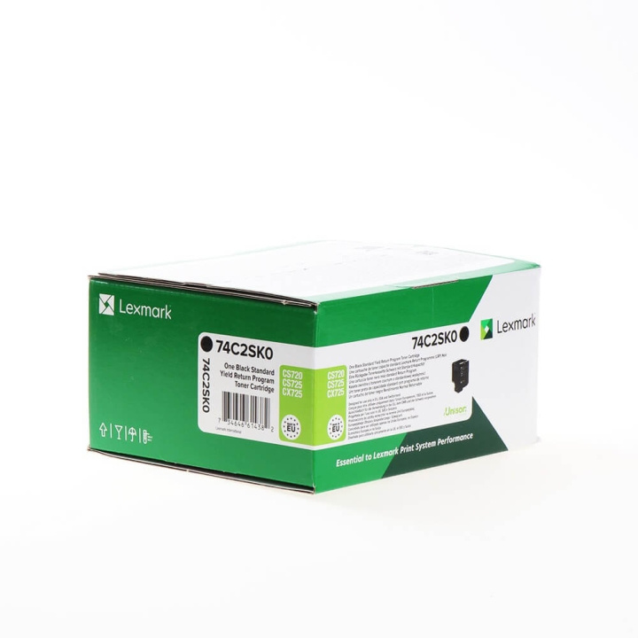 Lexmark Toner 74C2SK0 Svart, Return i gruppen DATORER & KRINGUTRUSTNING / Skrivare & Tillbehör / Bläck & Toner / Toner / Lexmark hos TP E-commerce Nordic AB (C36710)