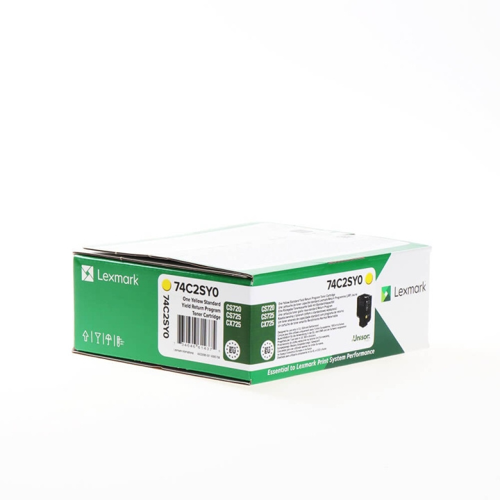 Lexmark Toner 74C2SY0 Gul, Return i gruppen DATORER & KRINGUTRUSTNING / Skrivare & Tillbehör / Bläck & Toner / Toner / Lexmark hos TP E-commerce Nordic AB (C36712)