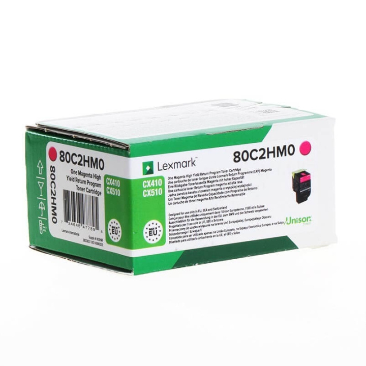 Lexmark Toner 80C2HM0 802 Magenta High Yield, Return i gruppen DATORER & KRINGUTRUSTNING / Skrivare & Tillbehör / Bläck & Toner / Toner / Lexmark hos TP E-commerce Nordic AB (C36730)