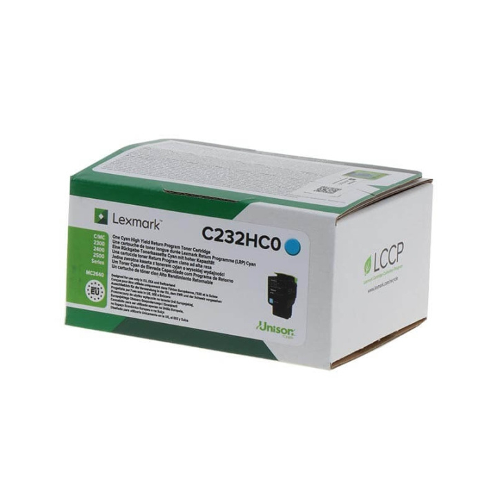 Lexmark Toner C232HC0 Cyan High Yield i gruppen DATORER & KRINGUTRUSTNING / Skrivare & Tillbehör / Bläck & Toner / Trummor / Lexmark hos TP E-commerce Nordic AB (C36756)