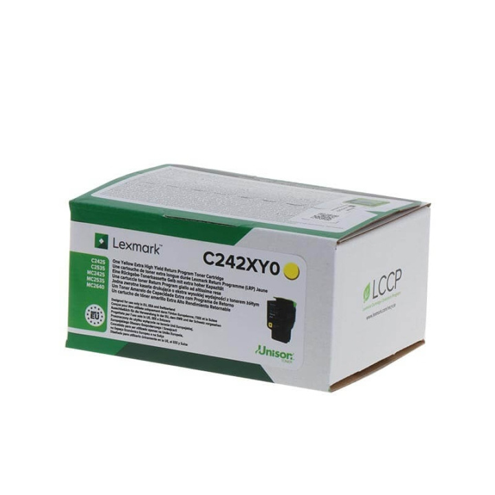 Lexmark Toner C242XY0 Gul Extra High Yield i gruppen DATORER & KRINGUTRUSTNING / Skrivare & Tillbehör / Bläck & Toner / Toner / Lexmark hos TP E-commerce Nordic AB (C36762)