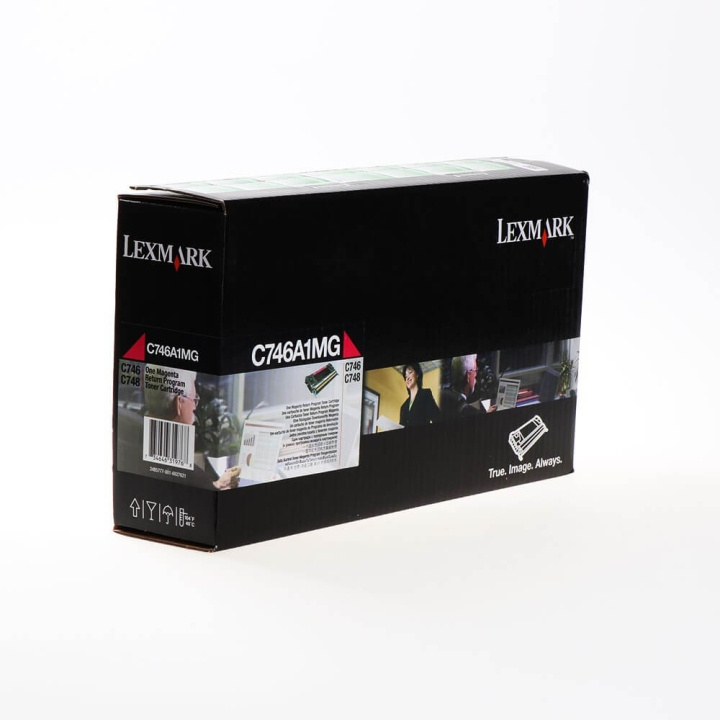 Lexmark Toner C746A1MG Magenta, Return i gruppen DATORER & KRINGUTRUSTNING / Skrivare & Tillbehör / Bläck & Toner / Toner / Lexmark hos TP E-commerce Nordic AB (C36765)