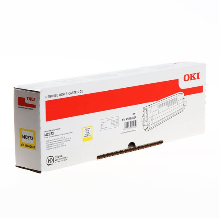 OKI Toner 45862814 Gul Hög Kapacitet i gruppen DATORER & KRINGUTRUSTNING / Skrivare & Tillbehör / Bläck & Toner / Toner / OKI hos TP E-commerce Nordic AB (C36866)