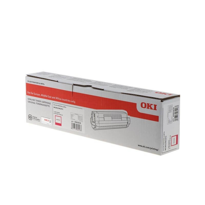 OKI Toner 45862838 Magenta i gruppen DATORER & KRINGUTRUSTNING / Skrivare & Tillbehör / Bläck & Toner / Toner / OKI hos TP E-commerce Nordic AB (C36869)