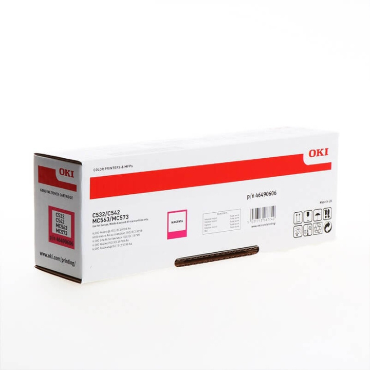 OKI Toner 46490606 Magenta Hög Kapacitet i gruppen DATORER & KRINGUTRUSTNING / Skrivare & Tillbehör / Bläck & Toner / Toner / OKI hos TP E-commerce Nordic AB (C36881)