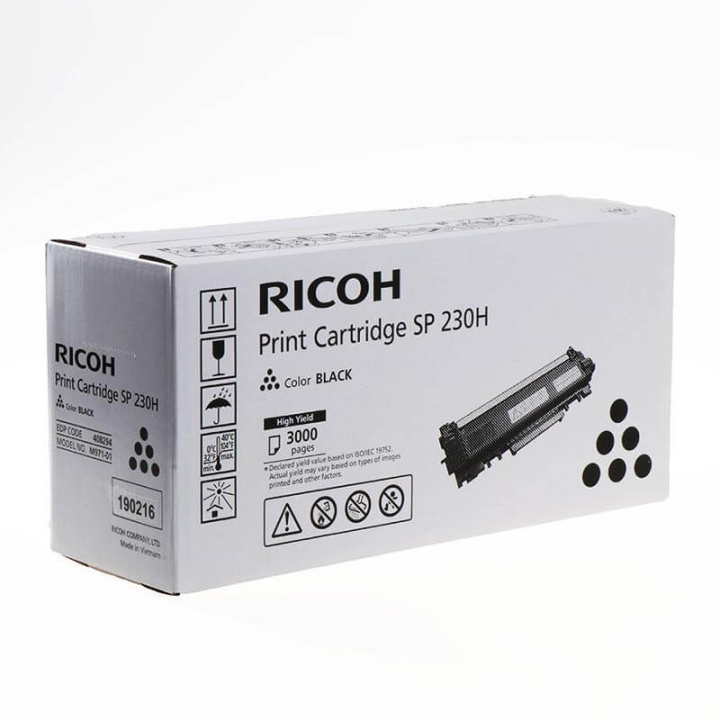 Ricoh Toner 408294 SP 230H Svart i gruppen DATORER & KRINGUTRUSTNING / Skrivare & Tillbehör / Bläck & Toner / Toner / Ricoh hos TP E-commerce Nordic AB (C36987)