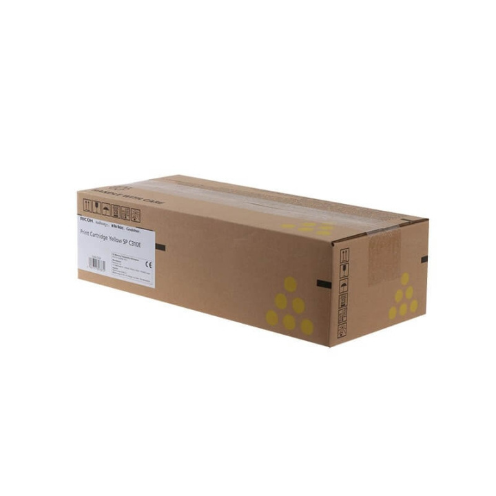 Ricoh Toner 407639 SP C310E Gul i gruppen DATORER & KRINGUTRUSTNING / Skrivare & Tillbehör / Bläck & Toner / Toner / Ricoh hos TP E-commerce Nordic AB (C37081)