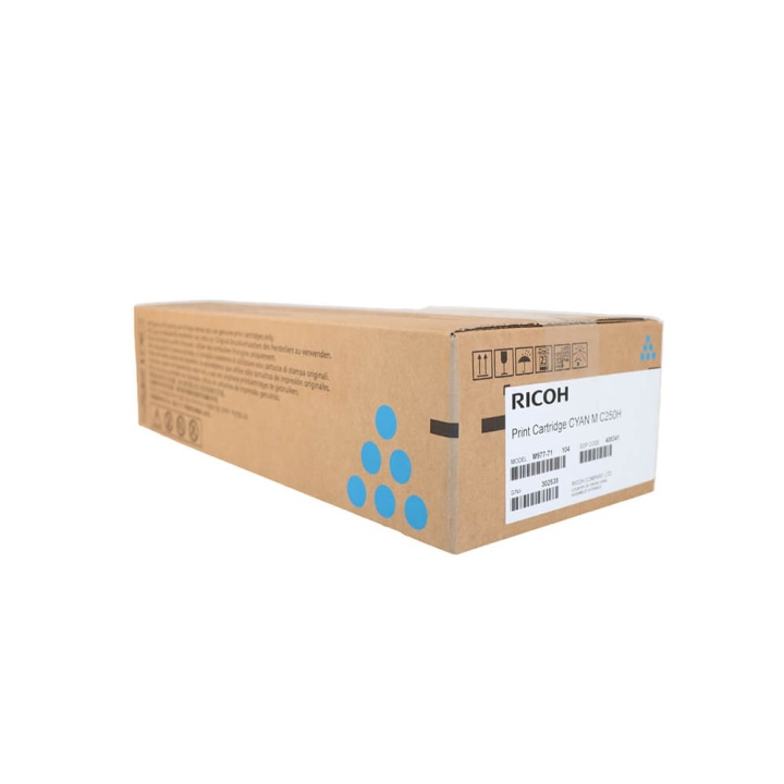 Ricoh Toner 408341 M C250H Cyan i gruppen DATORER & KRINGUTRUSTNING / Skrivare & Tillbehör / Bläck & Toner / Toner / Ricoh hos TP E-commerce Nordic AB (C37107)