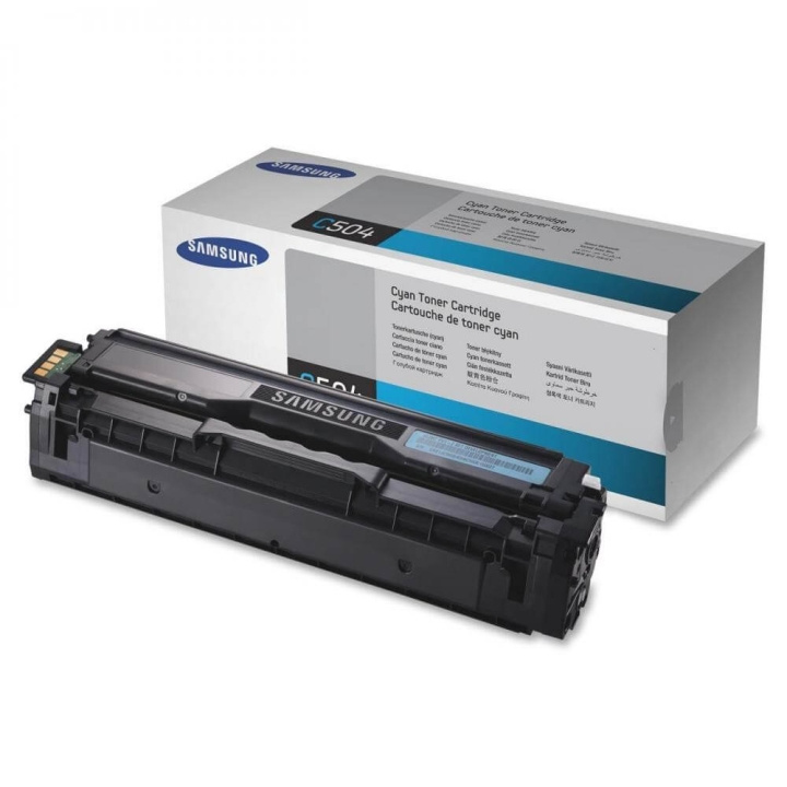 Samsung Toner SU025A CLT-C504S Cyan i gruppen DATORER & KRINGUTRUSTNING / Skrivare & Tillbehör / Bläck & Toner / Toner / Samsung hos TP E-commerce Nordic AB (C37197)