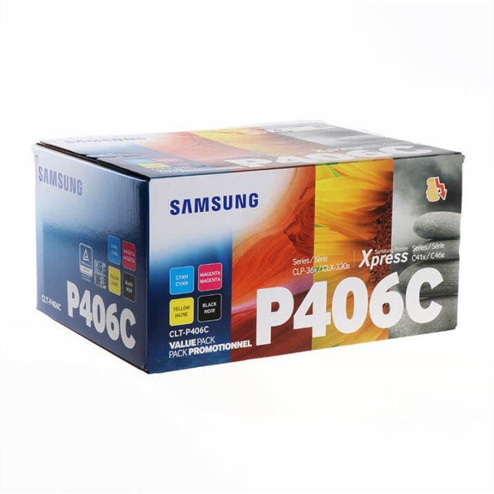 Samsung Toner SU375A CLT-P406C Multipack i gruppen DATORER & KRINGUTRUSTNING / Skrivare & Tillbehör / Bläck & Toner / Toner / Samsung hos TP E-commerce Nordic AB (C37210)