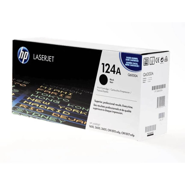 HP Toner Q6000A 124A Svart i gruppen DATORER & KRINGUTRUSTNING / Skrivare & Tillbehör / Bläck & Toner / Toner / HP hos TP E-commerce Nordic AB (C37293)