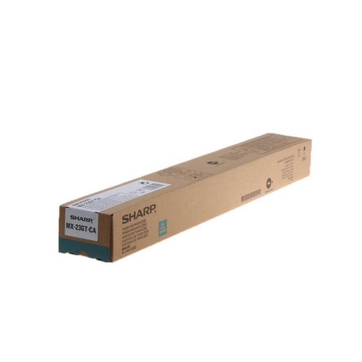 Sharp Toner MX23GTCA MX-23GT Cyan i gruppen DATORER & KRINGUTRUSTNING / Skrivare & Tillbehör / Bläck & Toner / Toner / Sharp hos TP E-commerce Nordic AB (C37431)