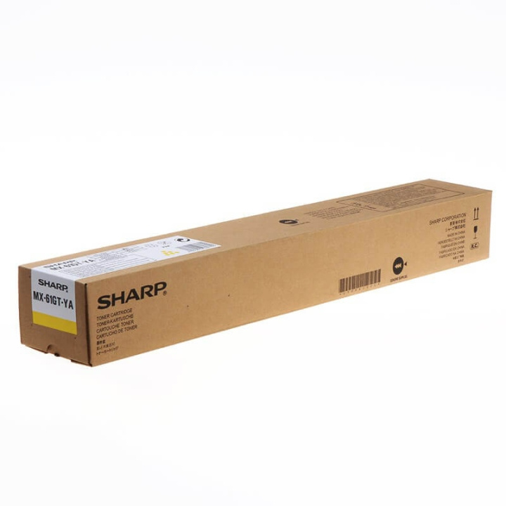 Sharp Toner MX61GTYA MX-61GT Gul i gruppen DATORER & KRINGUTRUSTNING / Skrivare & Tillbehör / Bläck & Toner / Toner / Sharp hos TP E-commerce Nordic AB (C37456)