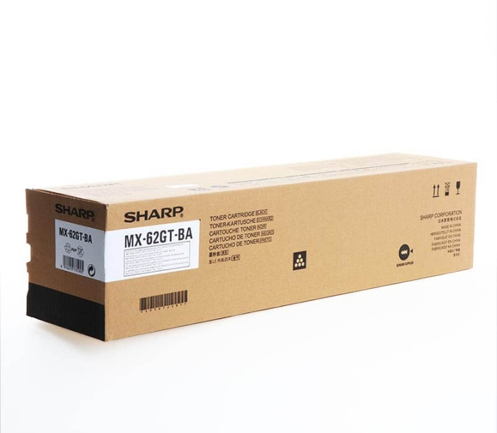 Sharp Toner MX62GTBA MX-62GT Svart i gruppen DATORER & KRINGUTRUSTNING / Skrivare & Tillbehör / Bläck & Toner / Toner / Sharp hos TP E-commerce Nordic AB (C37457)