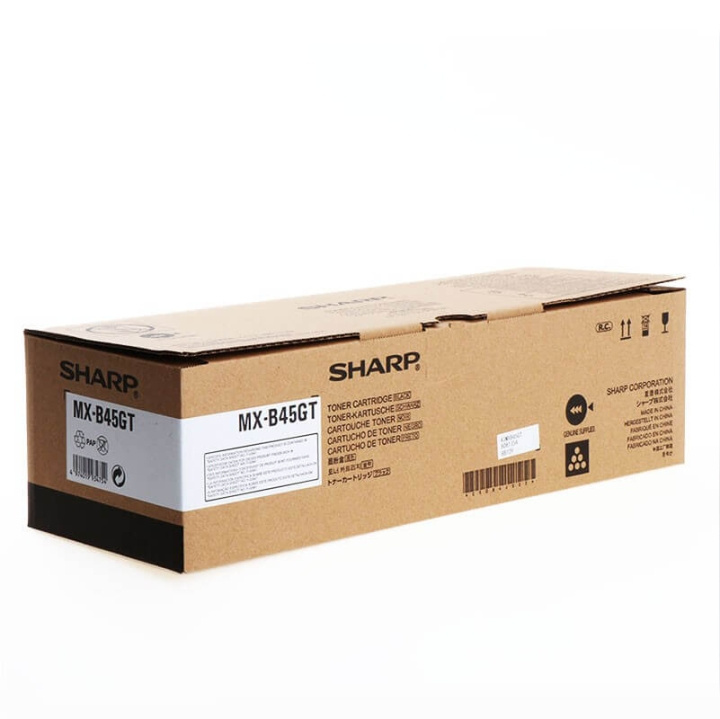 Sharp Toner MXB45GT MX-B45GT Svart i gruppen DATORER & KRINGUTRUSTNING / Skrivare & Tillbehör / Bläck & Toner / Toner / Sharp hos TP E-commerce Nordic AB (C37464)