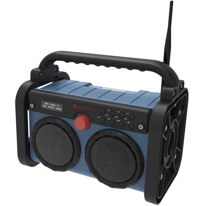 Soundmaster DAB85BL Stereo DAB+/FM bygg/trädgårds-radio med Bluetooth®, LED-belysning & Li-Ion batteri i gruppen HEMELEKTRONIK / Ljud & Bild / Högtalare & Tillbehör / Bluetooth-högtalare / Bärbara högtalare hos TP E-commerce Nordic AB (C37661)