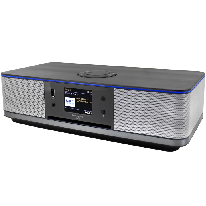 Soundmaster Musik-anläggning Radio Internet/DAB+/FM CD Bluetooth ICD2023SW Silver i gruppen HEMELEKTRONIK / Ljud & Bild / Hemmabio, HiFi & Bärbart / Förstärkare & Receiver hos TP E-commerce Nordic AB (C37662)