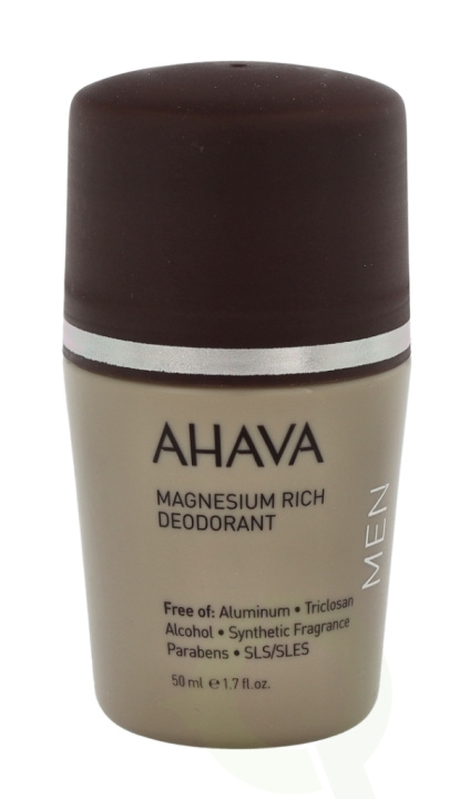 Ahava Men Roll-On Magnesium Rich Deodorant 50 ml i gruppen SKÖNHET & HÄLSA / Doft & Parfym / Deodorant / Deo för honom hos TP E-commerce Nordic AB (C37795)