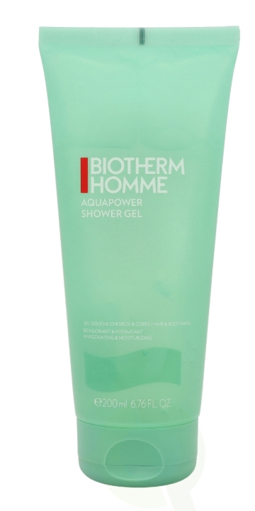 Biotherm Homme Aquapower Shower Gel 200 ml i gruppen SKÖNHET & HÄLSA / Hudvård / Kroppsvård / Bad & Duschcreme hos TP E-commerce Nordic AB (C37809)