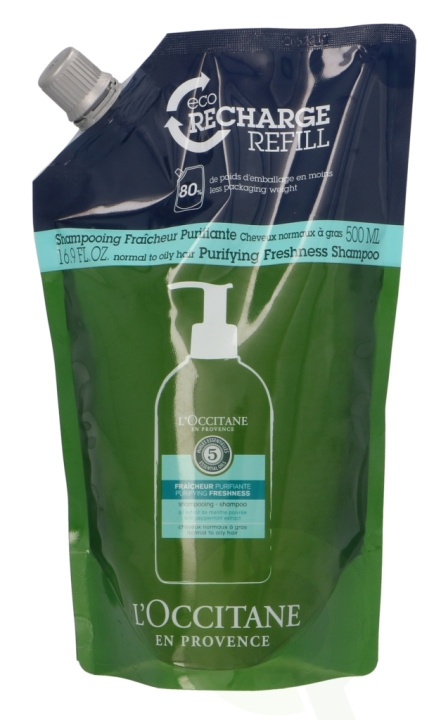 L\'Occitane Purifying Freshness Shampoo 500 ml i gruppen SKÖNHET & HÄLSA / Hår & Styling / Hårvårdsprodukter / Schampo hos TP E-commerce Nordic AB (C37889)