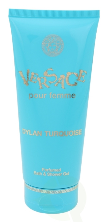 Versace Dylan Turquoise Bath & Shower Gel 200 ml i gruppen SKÖNHET & HÄLSA / Hudvård / Kroppsvård / Bad & Duschcreme hos TP E-commerce Nordic AB (C38094)