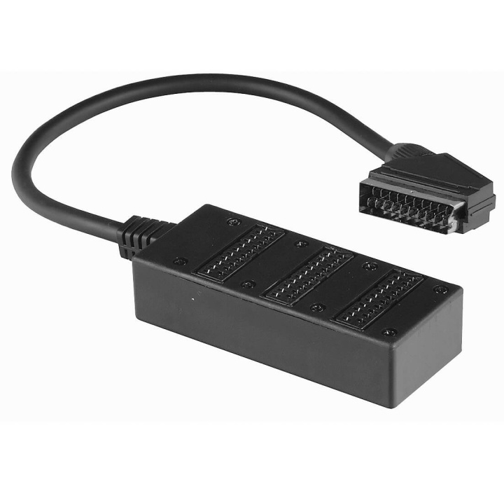 HAMA Förgreningsbox Scart 3st Scart Ingångar i gruppen HEMELEKTRONIK / Kablar & Adaptrar / Scart hos TP E-commerce Nordic AB (C38290)